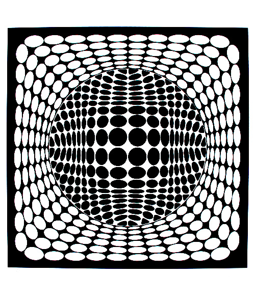 Black & white optical illusion