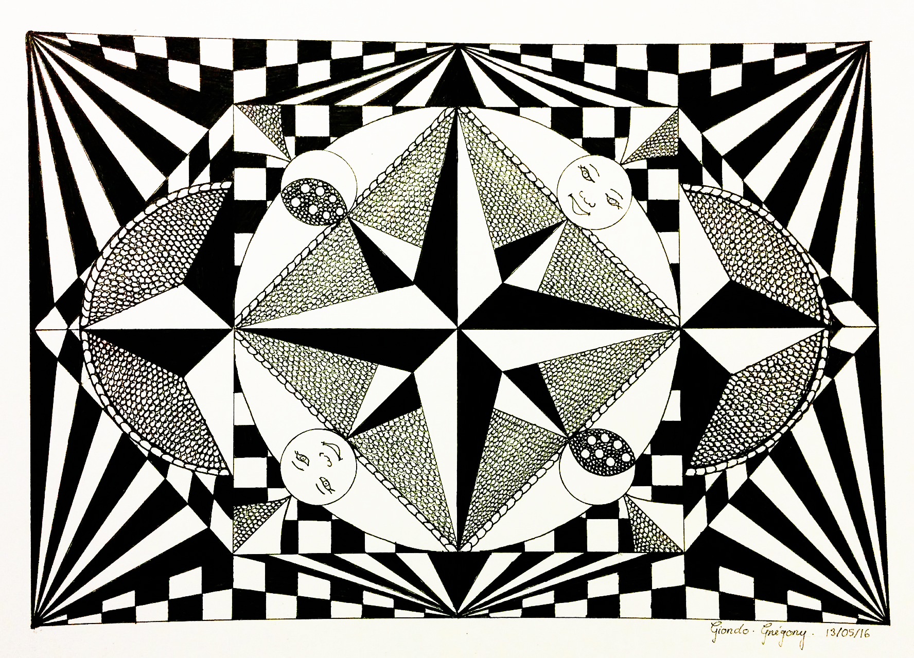 Op art greg - Optical Illusions (Op Art) Adult Coloring Pages