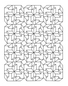 Op Art Coloring Pages Adults Justcolor Optical Illusion Jean Larcher
