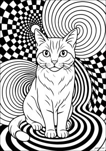 Hypnotic Cat in the Spiral