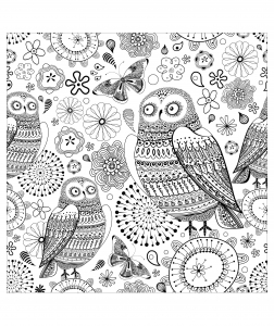 Coloring difficult owls