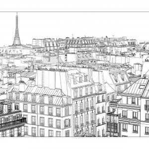 Capital City Coloring Pages Adults Justcolor Page Paris