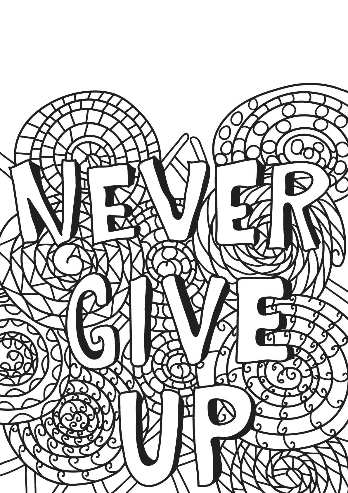 Free Printable Coloring Pages For Adults Quotes