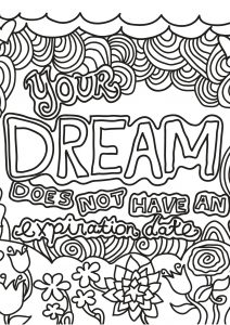 positive and inspiring quotes coloring pages for adults page 3