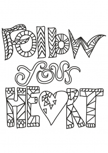 Quotes Coloring Pages for Adults