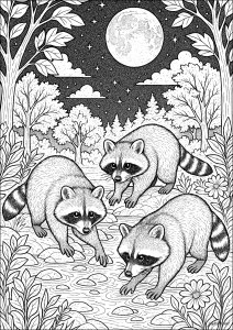 Night time exploration of the enchanted forest