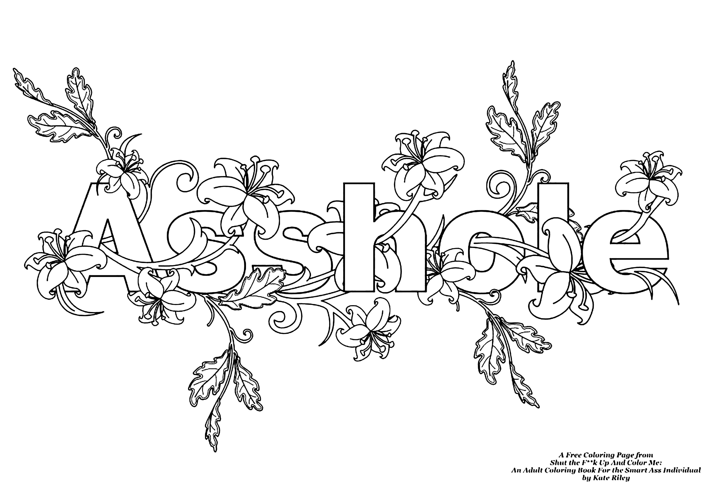 adult coloring pages cuss
