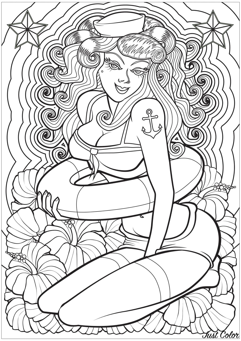 adult coloring pages sexy