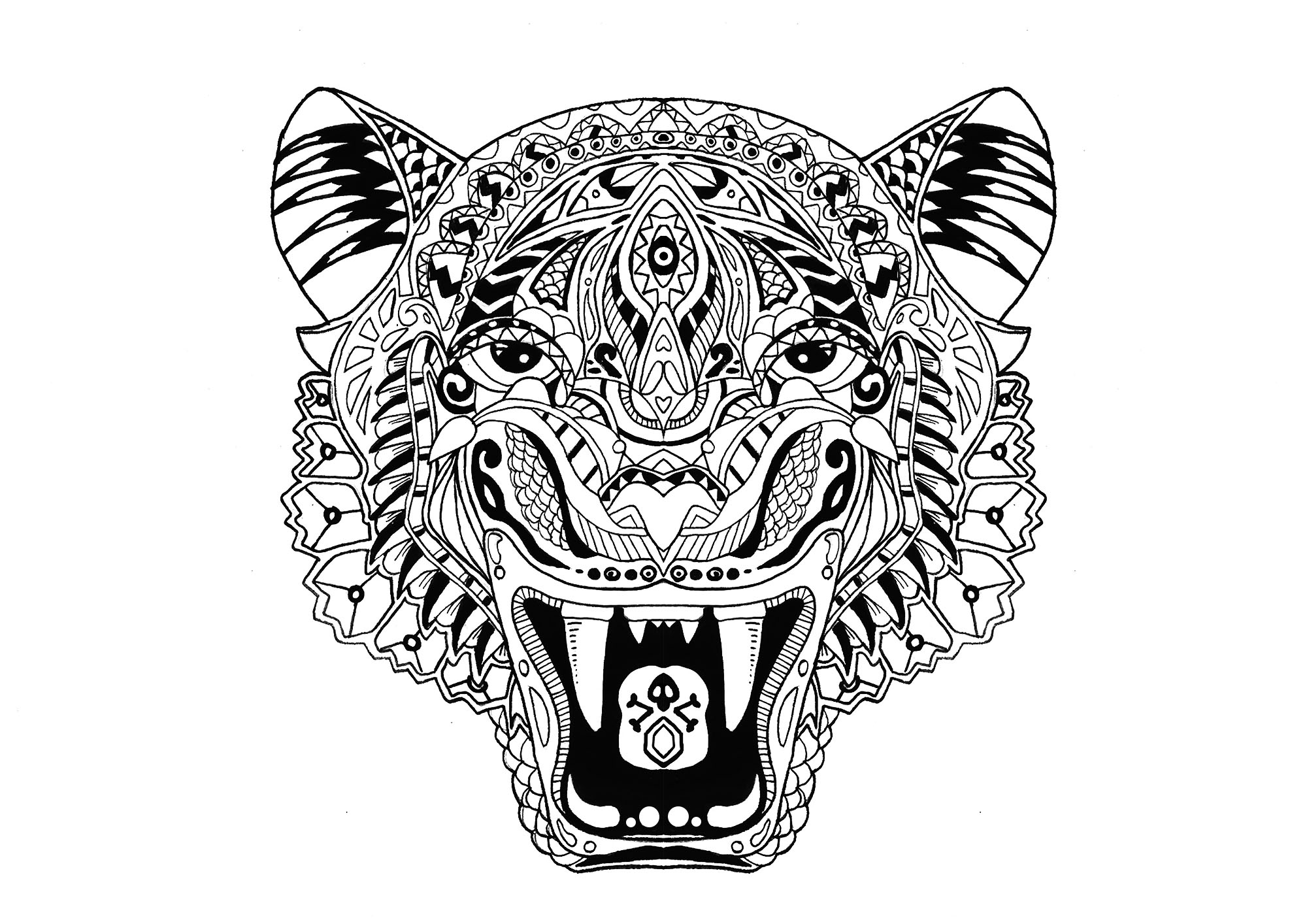 Tiger - Tigers Adult Coloring Pages