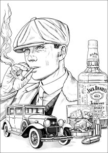 Peaky Blinders Thomas Shelby, iconic gangster of the 1920s