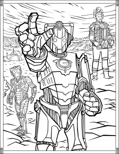 Doctor Who Coloring Pages Cybermen