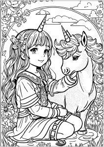 Girl Coloring Pages for Adults : r/Coloring