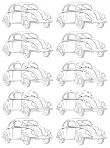coloring-adult-volkswagen-type-1-beetle-mosaic