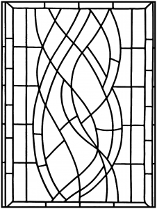 stained glass printable coloring pages
