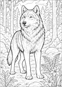 Wolf, guardian of the forests