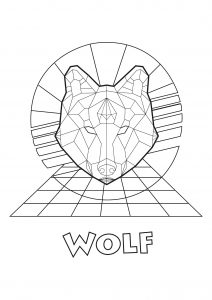 wolves coloring pages for adults