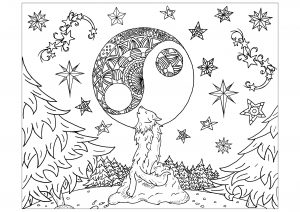Download Wolves Coloring Pages For Adults