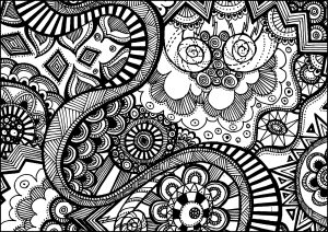 Beautiful Zentangle representing life