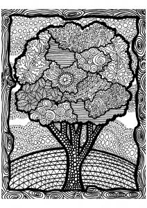 Download Zentangle Coloring Pages For Adults