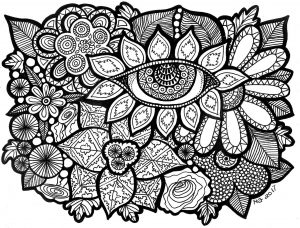 Download Zentangle Coloring Pages For Adults