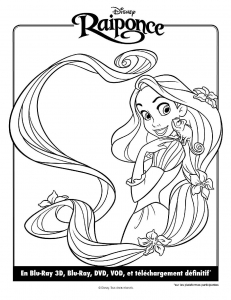 Raiponce Coloriages Pour Enfants