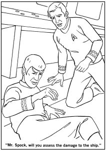 Coloriages de faciles Star Trek à imprimer pour enfants