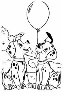 101 Dalmatians coloring pages for kids