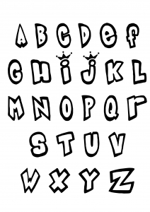 coloring-page-alphabet-to-download-for-free : From A to Z