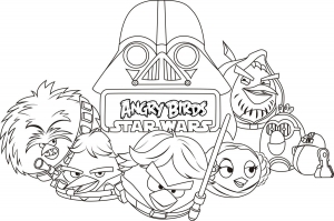 angry birds star wars characters drawings