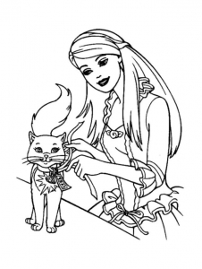 Barbie image to download and color