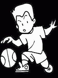 Printable basketball coloring pages for kids
