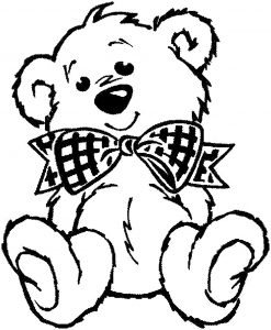 bear face coloring page