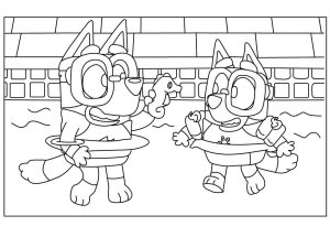 Bluey to download for free - Bluey Kids Coloring Pages