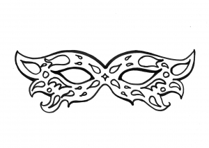 masquerade masks coloring pages