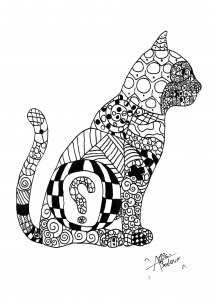 Free cat coloring pages to print