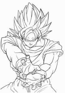 Songoten Trunks - Dragon Ball Kids Coloring Pages