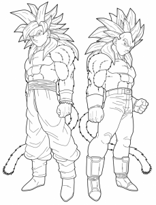 goten and trunks ssj coloring pages