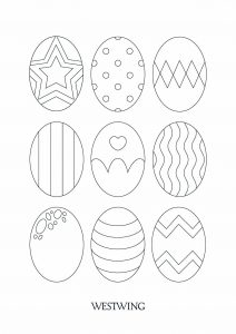 Easter image to download and color - Easter Kids Coloring Pages