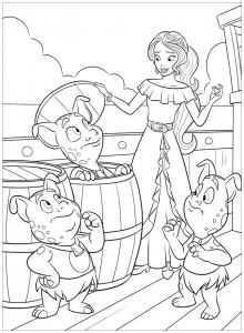 Elena Avalor coloring pages to download