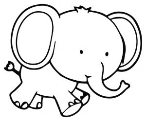 Elephant coloring pages to print