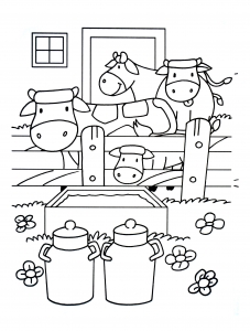 Farm coloring to download for free