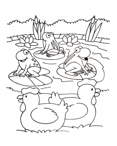 Free farm drawing to download and color