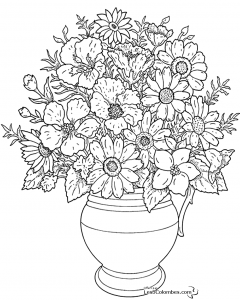 Image of Flowers to download and color