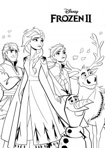 Olaf, Anna, Elsa, Sven and Kristoff