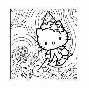 Free Hello Kitty coloring pages - Hello Kitty Kids Coloring Pages