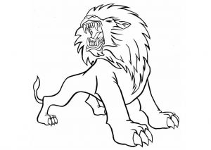 coloring-page-lion-to-print