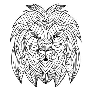 Lion head mandala 2
