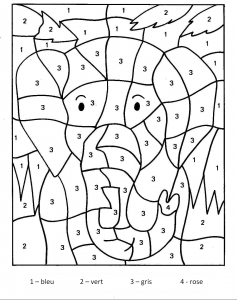 coloring-page-magic-coloring-free-to-color-for-kids : Elephant