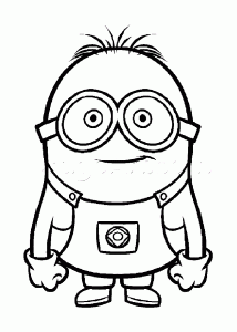 Minions coloring pages for kids - Minions Kids Coloring Pages