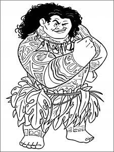 Vaiana coloring pages for kids